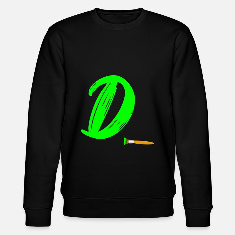 brush grün d - Stanley/Stella Unisex Bio-Sweatshirt CHANGER  - Schwarz