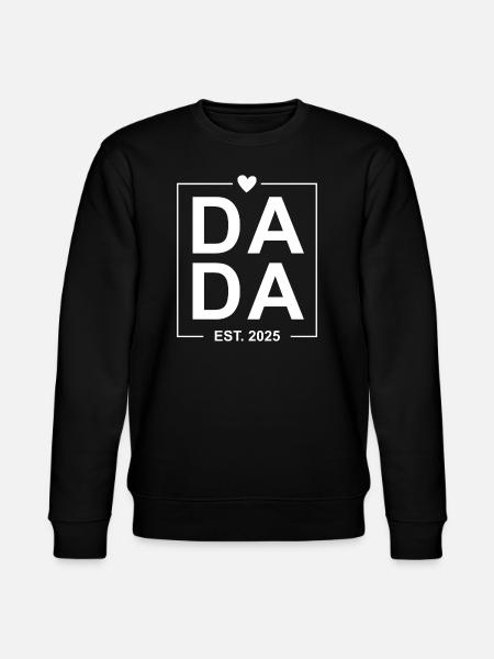 Dada Est 2025 white - Stanley/Stella CHANGER Unisex Organic Sweatshirt - black