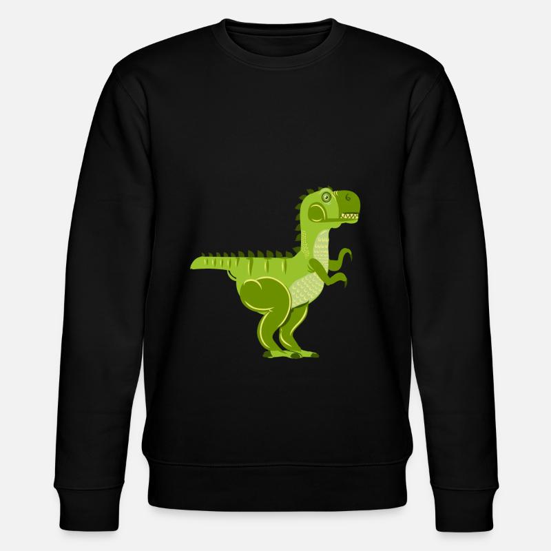Roboter Dinosaurier T-Rex - Stanley/Stella Unisex Bio-Sweatshirt CHANGER  - Schwarz