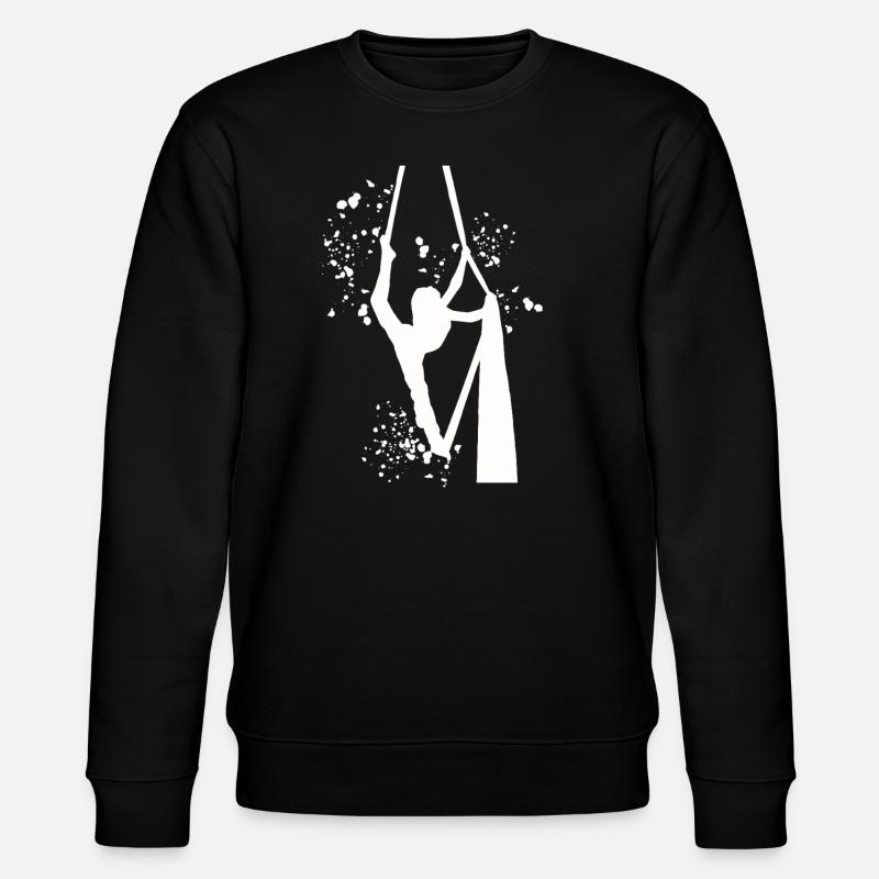 Vertikaltuch Luftakrobatik Aerial Silk - Stanley/Stella Unisex Bio-Sweatshirt CHANGER - Schwarz