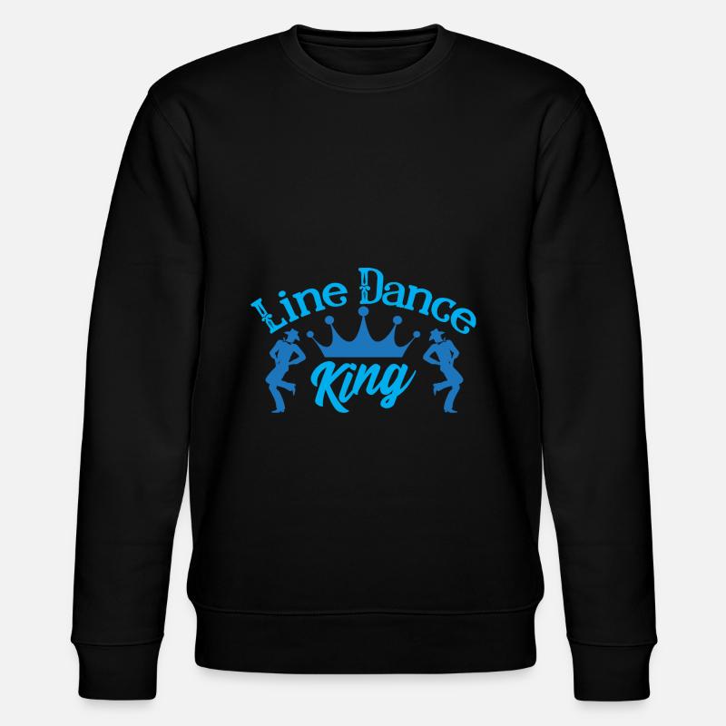 Line Dance King - Stanley/Stella Unisex Bio-Sweatshirt CHANGER  - Schwarz