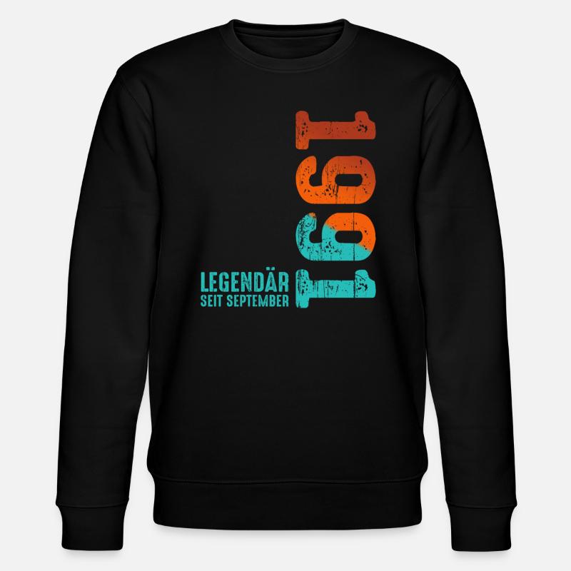 September 1991 Legendär Seit - Stanley/Stella Unisex Bio-Sweatshirt CHANGER  - Schwarz