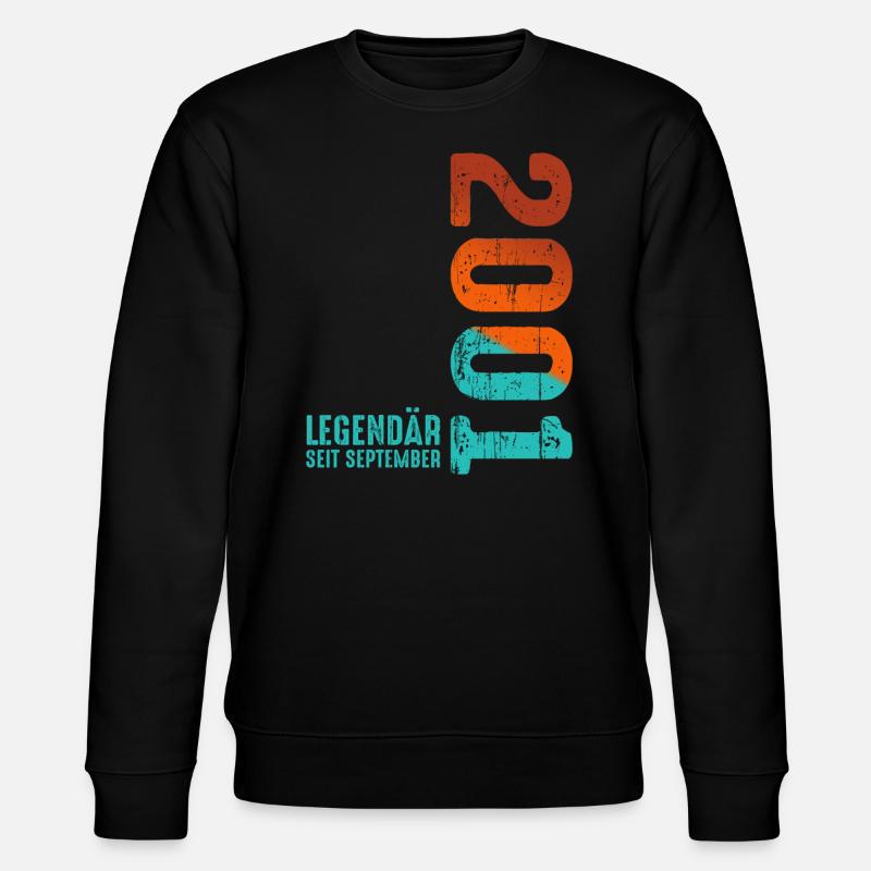 September 2001 Legendär Seit - Stanley/Stella Unisex Bio-Sweatshirt CHANGER  - Schwarz