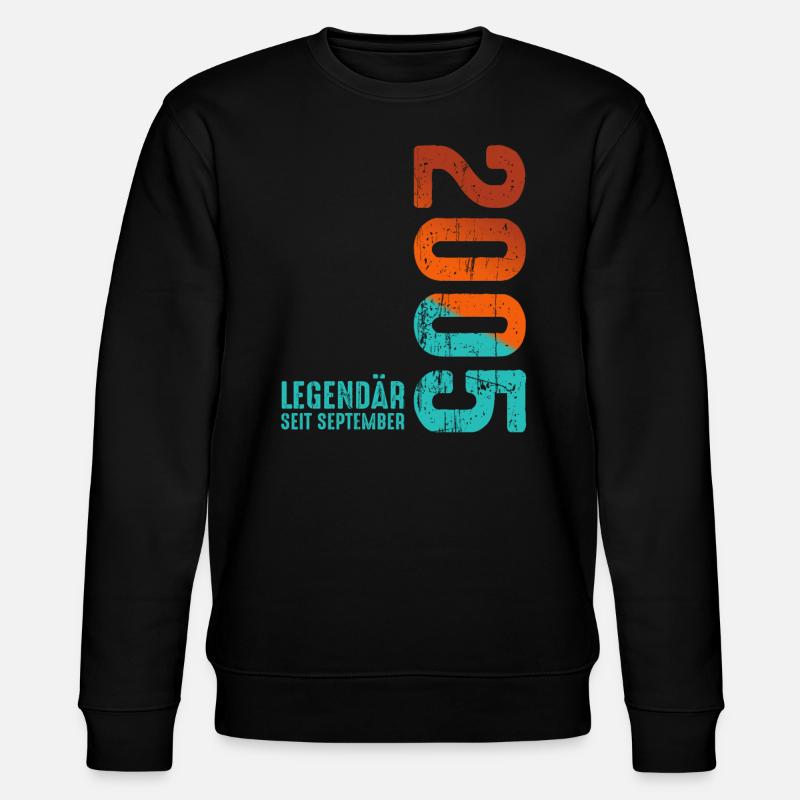 September 2005 Legendär Seit - Stanley/Stella Unisex Bio-Sweatshirt CHANGER  - Schwarz