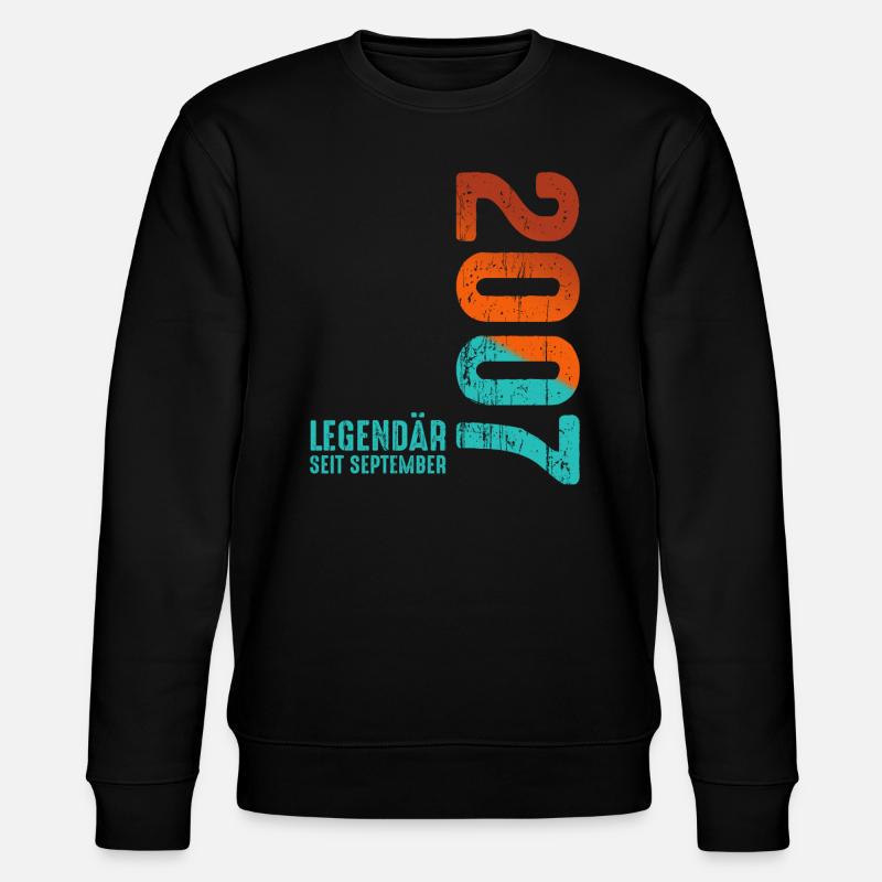 September 2007 Legendär Seit - Stanley/Stella Unisex Bio-Sweatshirt CHANGER  - Schwarz