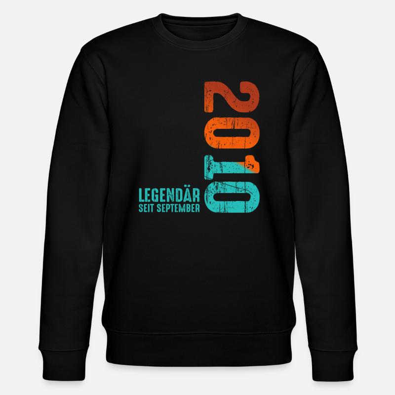 September 2010 Legendary since - Stanley/Stella CHANGER Unisex Organic Sweatshirt - black