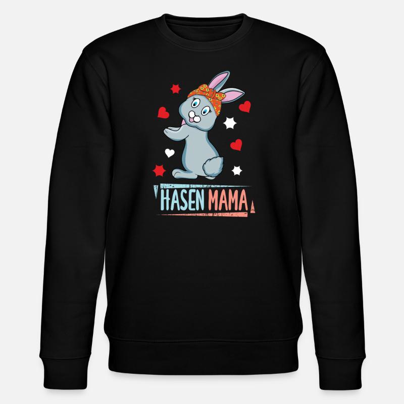 Lapin Maman Mignon Lapin Illustration - Sweat bio CHANGER Stanley/Stella Unisexe - noir