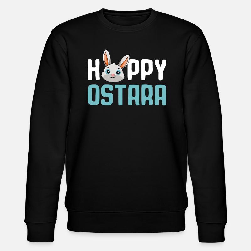 Motif de lapin Ostara joyeux - Sweat bio CHANGER Stanley/Stella Unisexe - noir