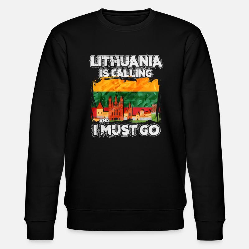 Lithuania - Stanley/Stella CHANGER Unisex Organic Sweatshirt - black