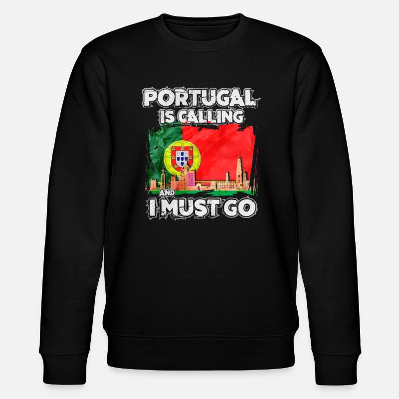 Portugal - Stanley/Stella Unisex Bio-Sweatshirt CHANGER  - Schwarz