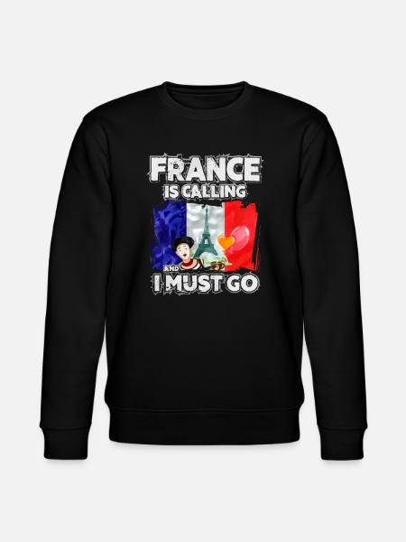 Frankreich - Stanley/Stella Unisex Bio-Sweatshirt CHANGER - Schwarz
