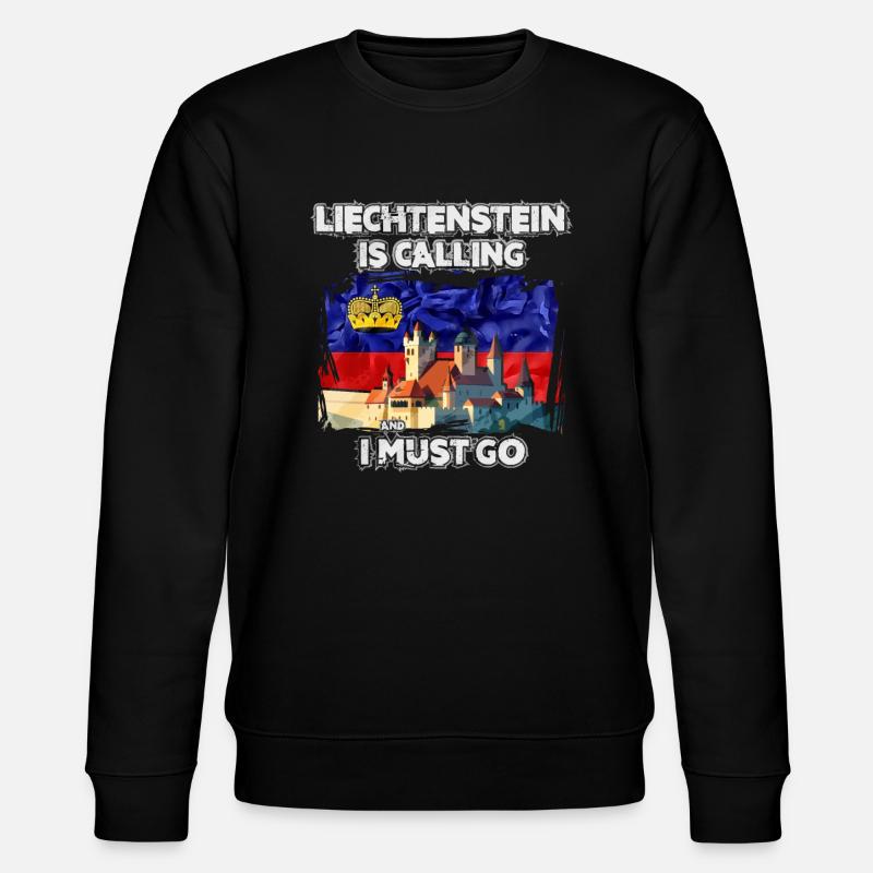 Liechtenstein - Stanley/Stella Unisex Bio-Sweatshirt CHANGER  - Schwarz
