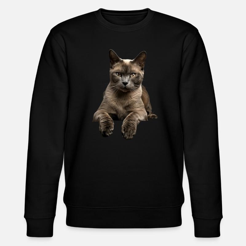 Burmese - Stanley/Stella CHANGER Unisex Organic Sweatshirt - black