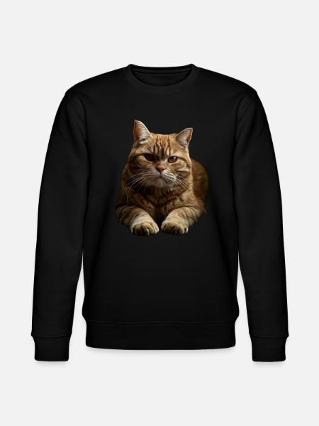 European Shorthair - Stanley/Stella CHANGER Unisex Organic Sweatshirt - black