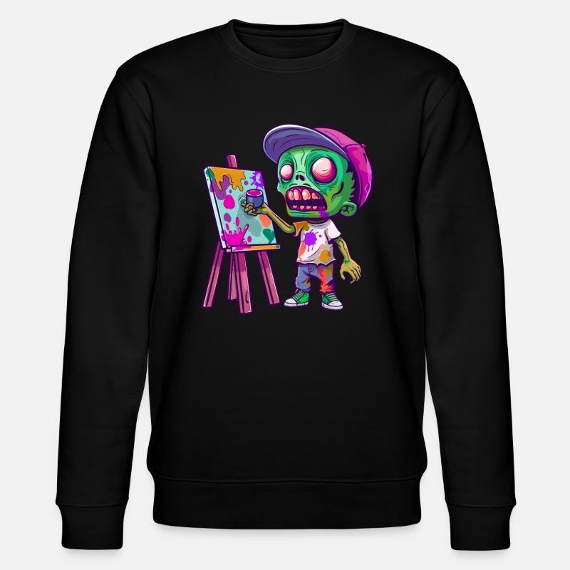 Maler Halloween - Stanley/Stella Unisex Bio-Sweatshirt CHANGER - Schwarz