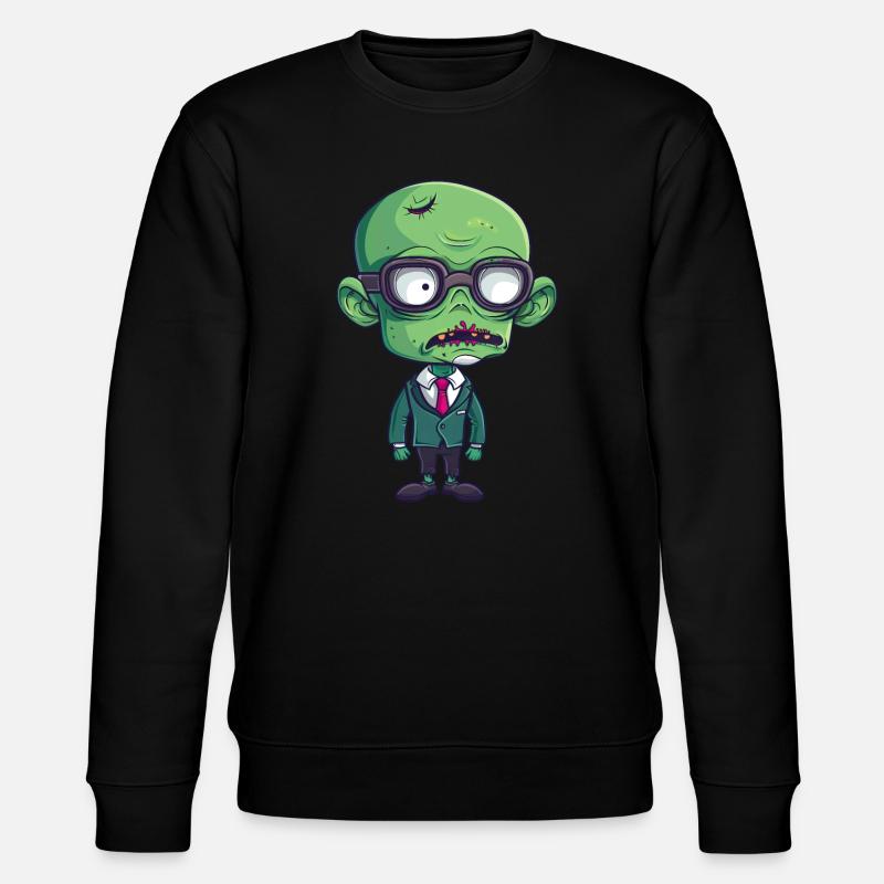 Schulleiter Halloween - Stanley/Stella Unisex Bio-Sweatshirt CHANGER  - Schwarz