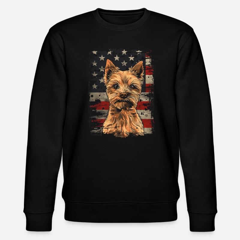 Norwich Terrier Amérique États-Unis - Sweat bio CHANGER Stanley/Stella Unisexe - noir