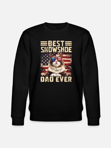 Snowshoe Dad - Stanley/Stella CHANGER Unisex Organic Sweatshirt - black