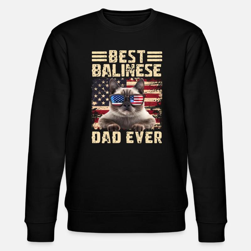 Balinese Dad - Stanley/Stella CHANGER Unisex Organic Sweatshirt - black