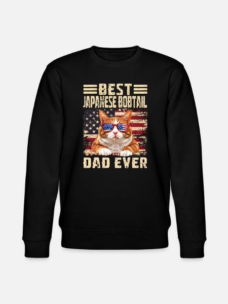 Japanese Bobtail Dad - Stanley/Stella CHANGER Unisex Organic Sweatshirt - black