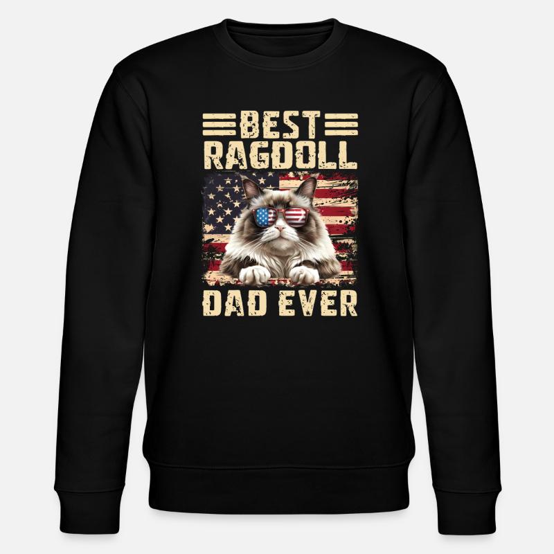 Papa Ragdoll - Sweat bio CHANGER Stanley/Stella Unisexe - noir