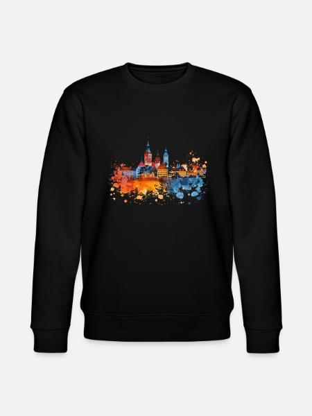 Luckenwalde - Stanley/Stella Unisex Bio-Sweatshirt CHANGER  - Schwarz