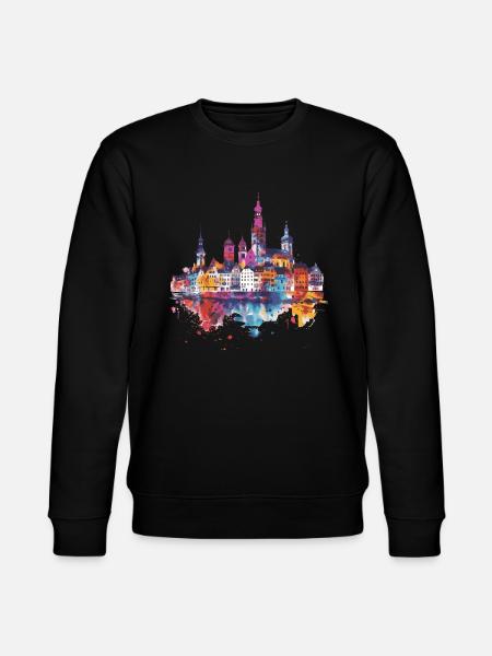 Oberkirch - Stanley/Stella Unisex Bio-Sweatshirt CHANGER  - Schwarz