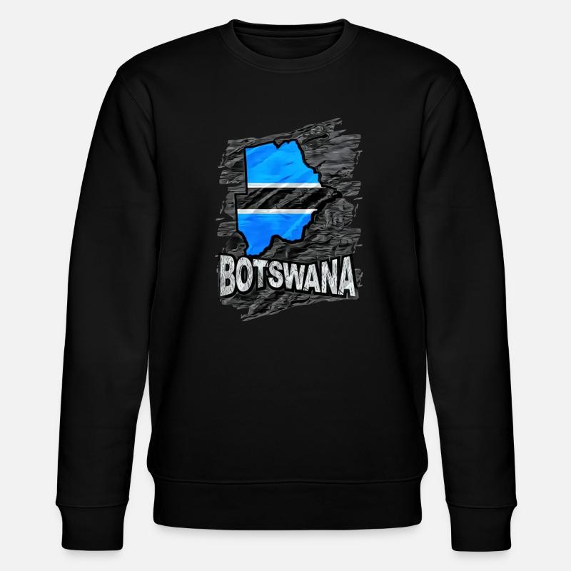 Botswana - Stanley/Stella Unisex Bio-Sweatshirt CHANGER  - Schwarz