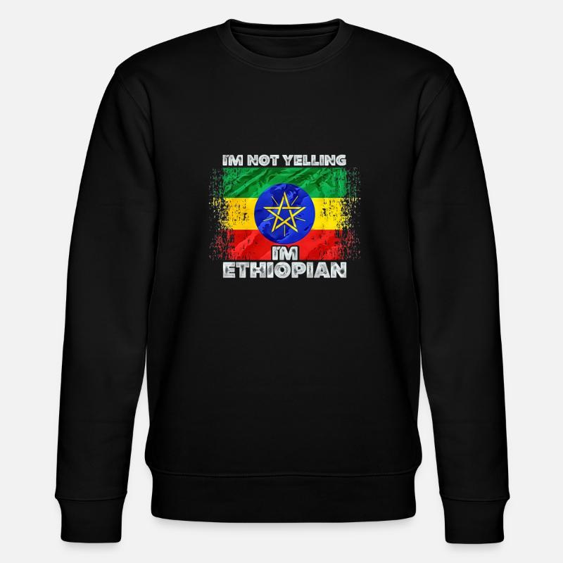 Äthiopien - Stanley/Stella Unisex Bio-Sweatshirt CHANGER  - Schwarz