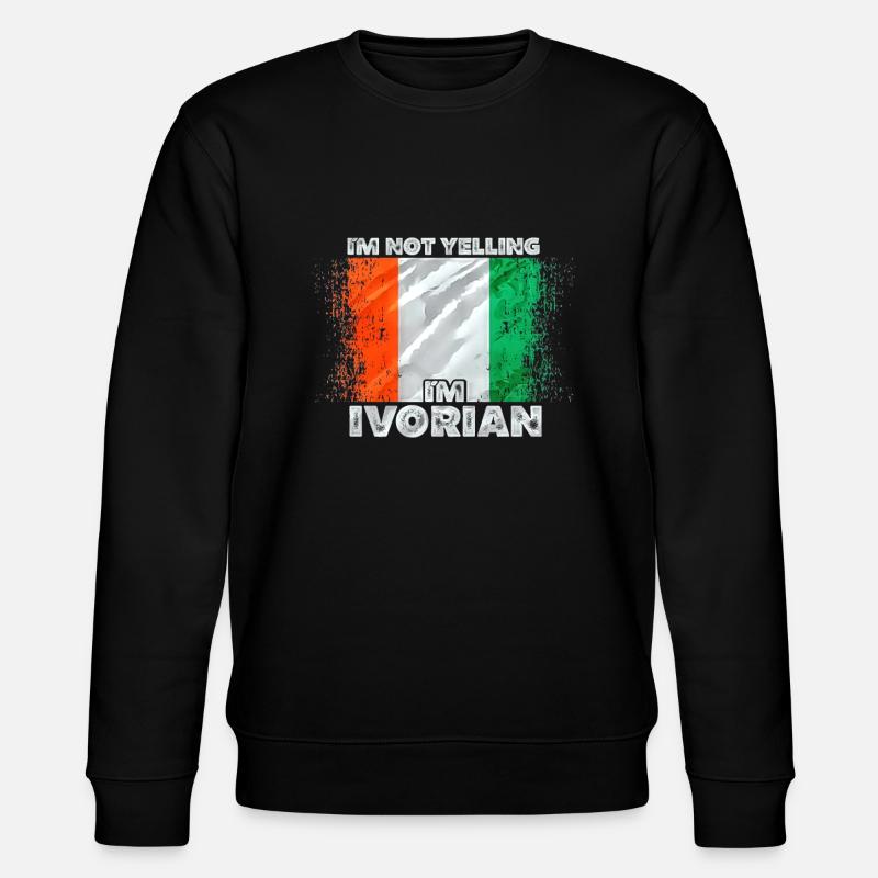 Ivory Coast - Stanley/Stella CHANGER Unisex Organic Sweatshirt - black