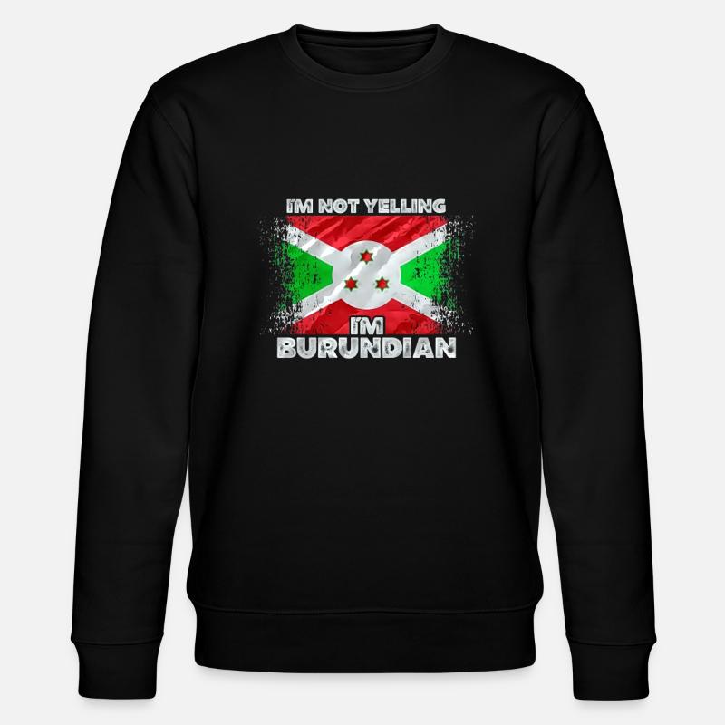 Burundi - Sweat bio CHANGER Stanley/Stella Unisexe - noir