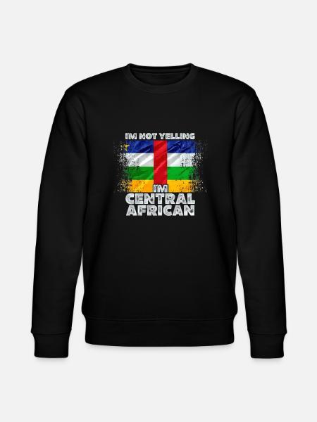 Central African Republic - Stanley/Stella CHANGER Unisex Organic Sweatshirt - black