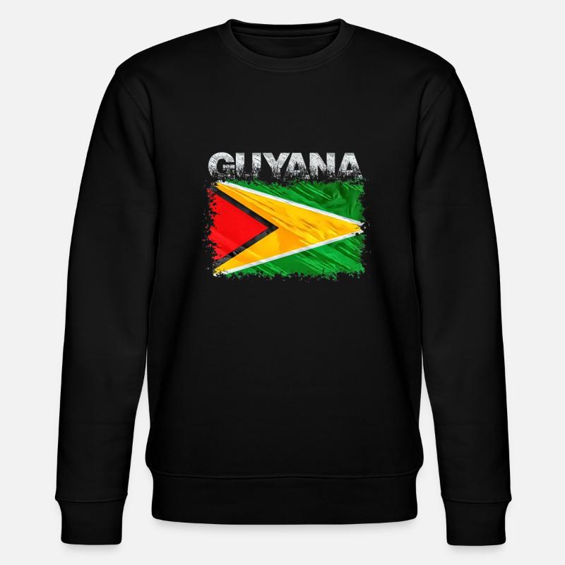 Guyana - Stanley/Stella Unisex Bio-Sweatshirt CHANGER  - Schwarz