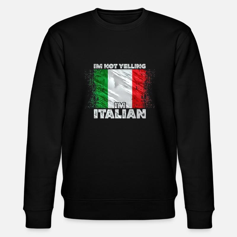 Italien - Stanley/Stella Unisex Bio-Sweatshirt CHANGER  - Schwarz