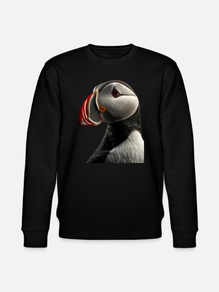 Papageientaucher - Stanley/Stella Unisex Bio-Sweatshirt CHANGER  - Schwarz
