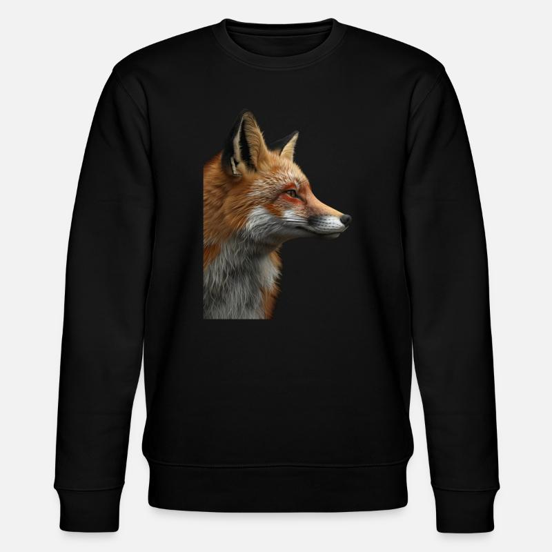 Roter Fuchs - Stanley/Stella Unisex Bio-Sweatshirt CHANGER  - Schwarz