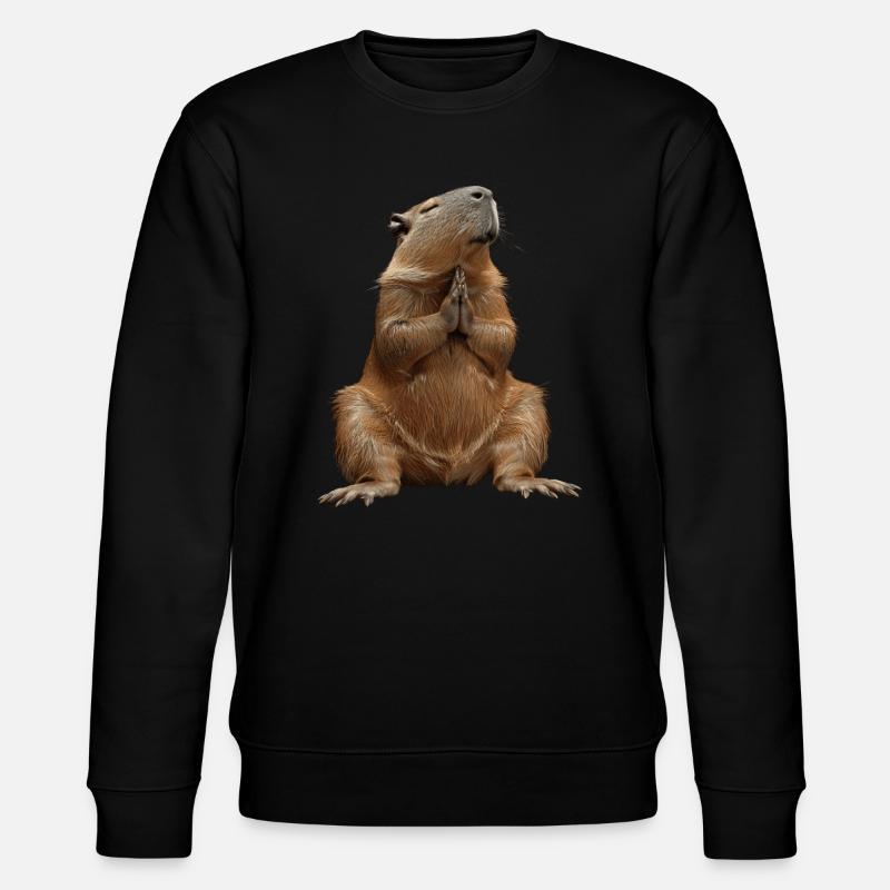 Wasserschwein - Stanley/Stella Unisex Bio-Sweatshirt CHANGER  - Schwarz