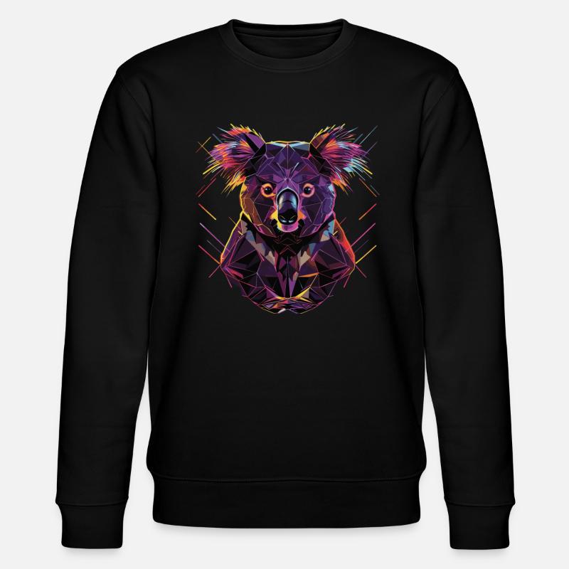 Koala - Stanley/Stella Unisex Bio-Sweatshirt CHANGER  - Schwarz