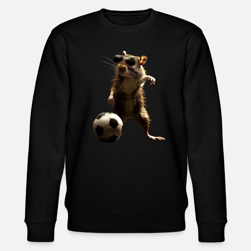 Ratte - Stanley/Stella Unisex Bio-Sweatshirt CHANGER  - Schwarz