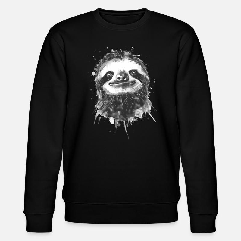 Faultier - Stanley/Stella Unisex Bio-Sweatshirt CHANGER  - Schwarz