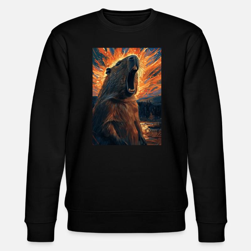 Capybara - Stanley/Stella CHANGER Unisex Organic Sweatshirt - black