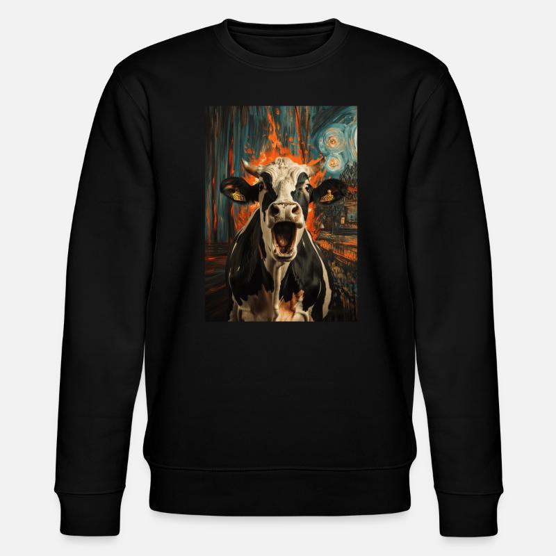 Vache - Sweat bio CHANGER Stanley/Stella Unisexe - noir