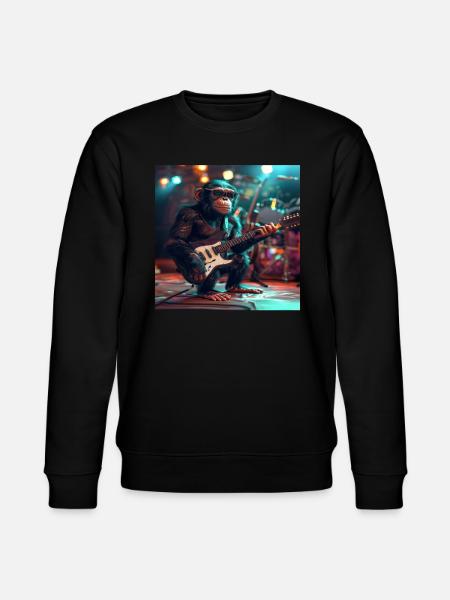Chimpanzee - Stanley/Stella CHANGER Unisex Organic Sweatshirt - black
