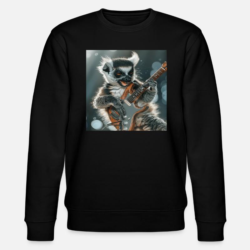 Lémurien - Sweat bio CHANGER Stanley/Stella Unisexe - noir