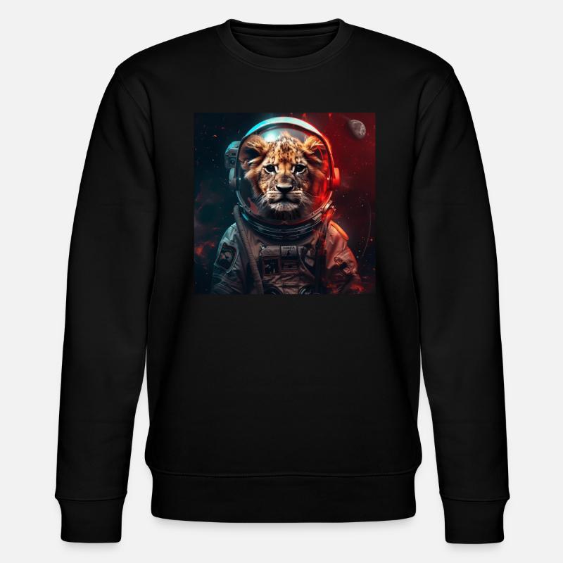 Löwe - Stanley/Stella Unisex Bio-Sweatshirt CHANGER  - Schwarz