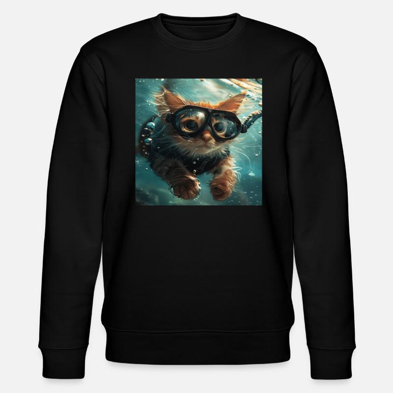 Chat - Sweat bio CHANGER Stanley/Stella Unisexe - noir