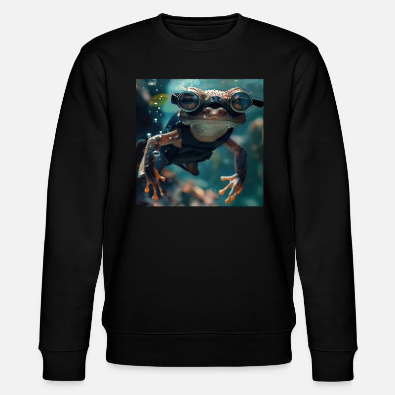 Grenouille - Sweat bio CHANGER Stanley/Stella Unisexe - noir