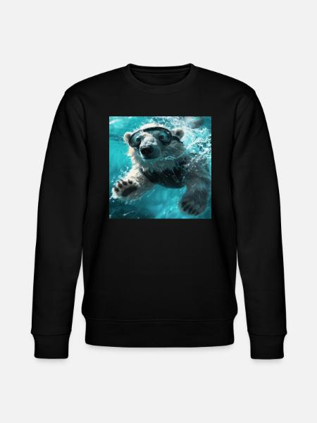 Polar bear - Stanley/Stella CHANGER Unisex Organic Sweatshirt - black