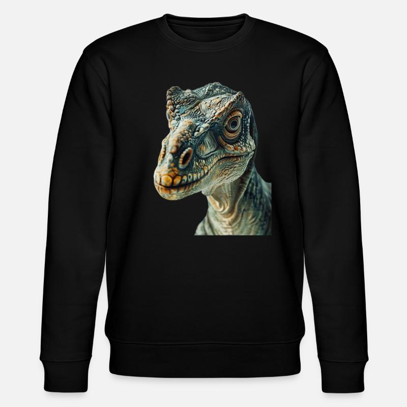 Dinosaurier - Stanley/Stella Unisex Bio-Sweatshirt CHANGER - Schwarz