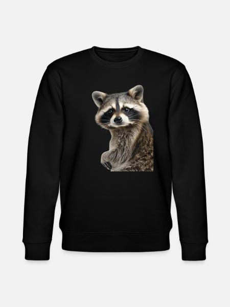Tvättbjörn - Ekologisk sweatshirt CHANGER unisex från Stanley/Stella - svart